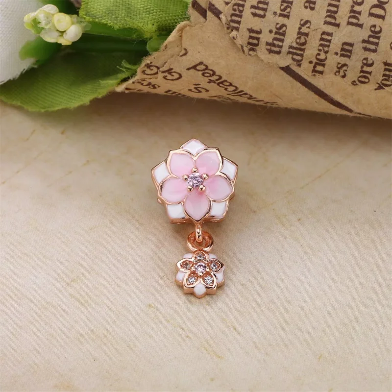 (kuva) PANDORA Rose riipushela - Magnolia Bloom Pale Cerise - Näytä 3