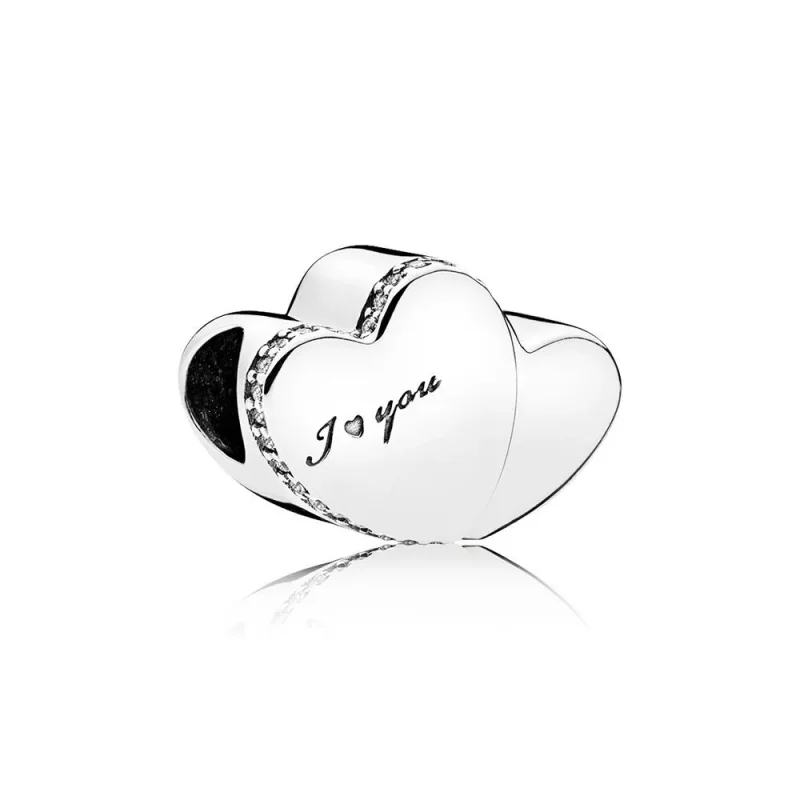 (kuva) PANDORA two hearts cz hopeariipus 796560CZ - Näytä 2