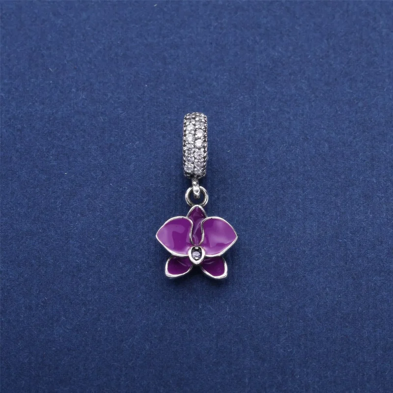 (kuva) White Orchid Pendant Charm - 791554EN12 - Helat | PANDORA - Näytä 2