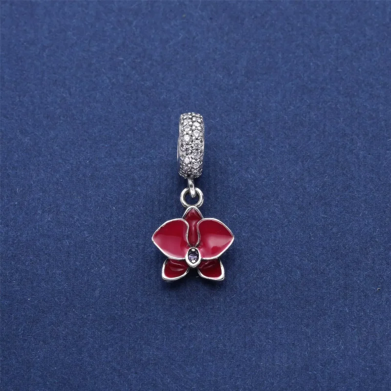 (kuva) White Orchid Pendant Charm - 791554EN12 - Helat | PANDORA - Näytä 3