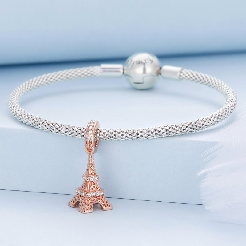 (kuva) Pandora-tyylinen Eiffel-tornin riipus - BSC640 - Näytä 3