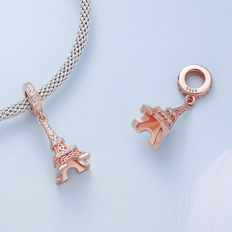 (kuva) Pandora-tyylinen Eiffel-tornin riipus - BSC640 - Näytä 4