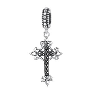 (kuva) Pandora-tyylinen vintage risti riipus - BSC669