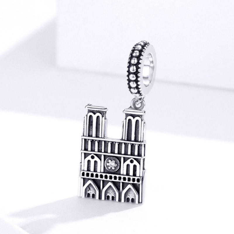 (kuva) Pandora-tyylinen hopeinen Notre Dame De Paris -riipus - SCC1328 - Näytä 2