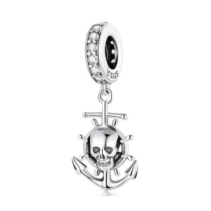 (kuva) Pandora Style World Travel - Luurankomerirosvon Dangle - SCC2030