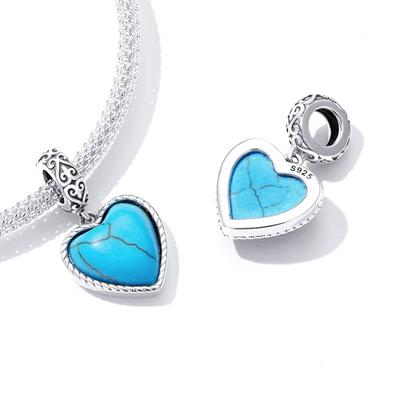 (kuva) Pandora Style Love Turquoise Dangle - SCC2227 - Näytä 4