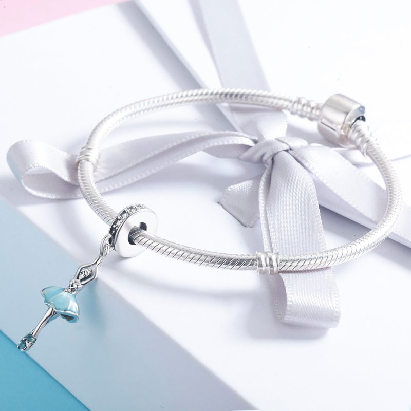(kuva) Pandora-tyylinen Hopea Ballerina Ripustin - SCC514 - Näytä 4