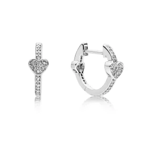 (kuva) Alluring Hearts Korvarenkaat - 297290CZ - Korvakorut | PANDORA