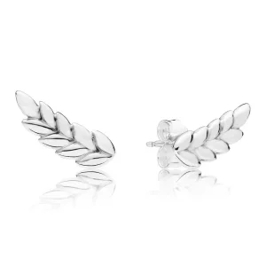 (kuva) Curved Grains Nappikorvakorut - 297730 - Korvakorut | PANDORA