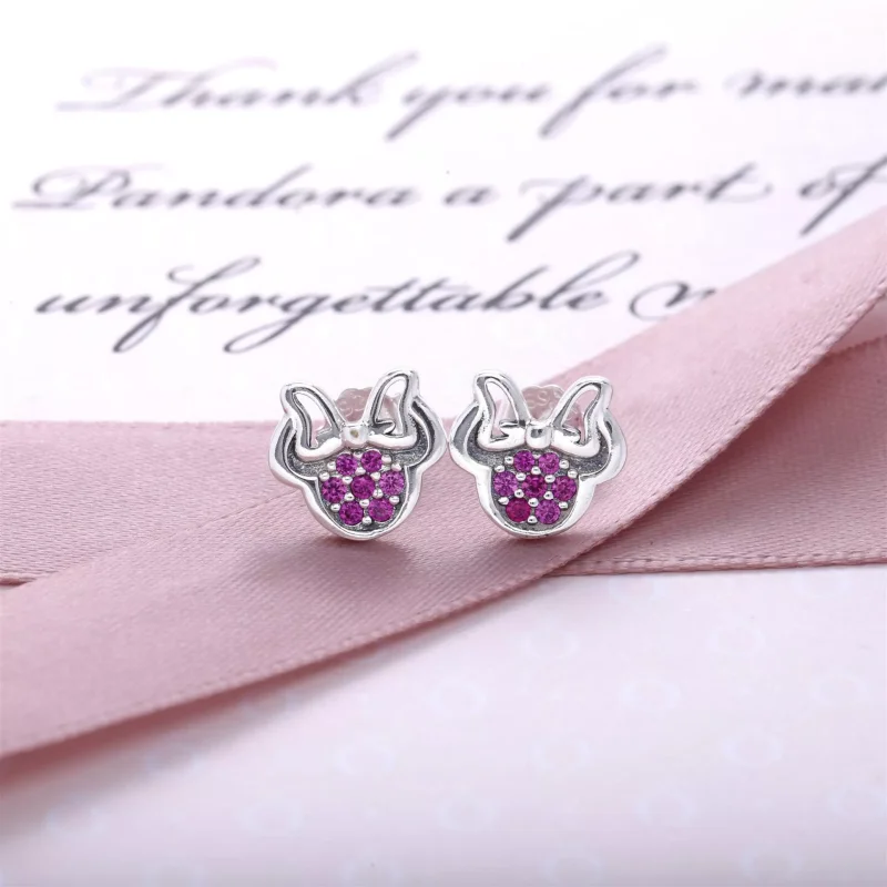 (kuva) Disney Minnie silver Nappikorvakorut - 290580CZR - Korvakorut | PANDORA - Näytä 2