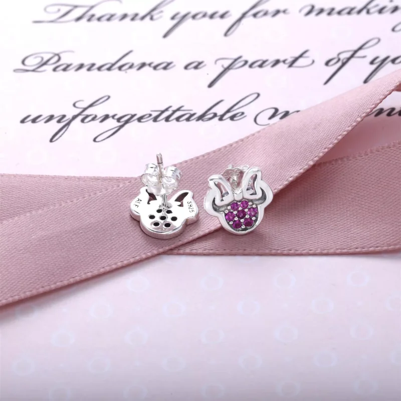 (kuva) Disney Minnie silver Nappikorvakorut - 290580CZR - Korvakorut | PANDORA - Näytä 3