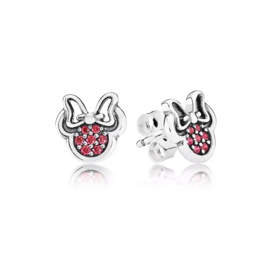 (kuva) Disney Minnie silver Nappikorvakorut - 290580CZR - Korvakorut | PANDORA
