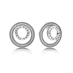 (kuva) Forever PANDORA Signature Nappikorvakorut - 297446CZ - Korvakorut | PANDORA