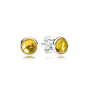 (kuva) PANDORA Birthstone hopeakorvakorut 290738ci