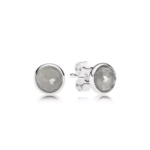 (kuva) PANDORA Birthstone hopeakorvakorut 290738msg
