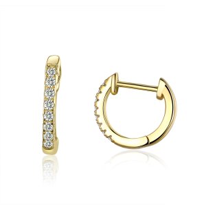 (kuva) Pandora Style Silver Small Circle Hoop Earrings - SCE498