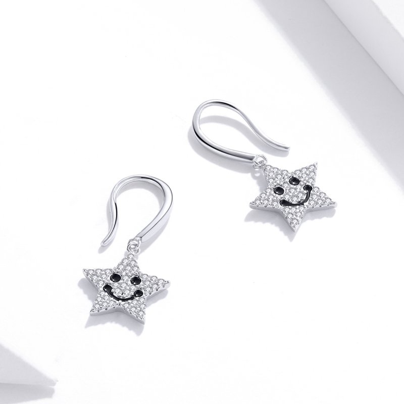 (kuva) Pandora Style Smile Star Hanging Earrings - SCE946 - Näytä 2