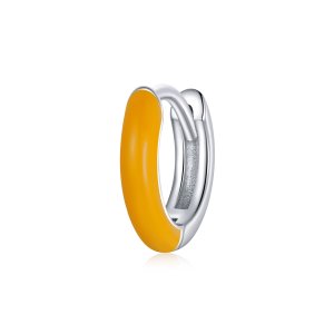 (kuva) Pandora-tyyliset Pienet Oranssit Rengaskorvakorut - BSE488-OR