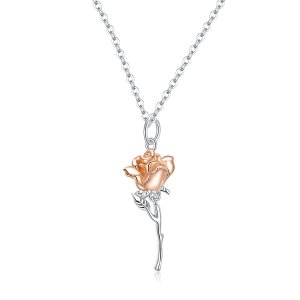 (kuva) Pandora-tyylinen Elegantti Ruusukaulakoru - BSN190