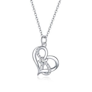 (kuva) Pandora-tyylinen Hopea Together Forever -riipuskaulakoru - SCN442