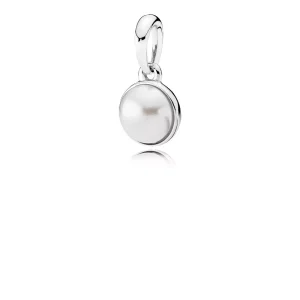 (kuva) PANDORA Birthstone hopeakorvakorut 390400WCP
