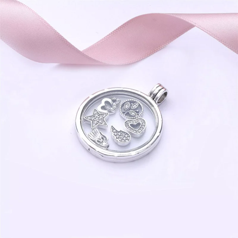 (kuva) PANDORA Floating Locket - Suuri kuohuviini - Näytä 2