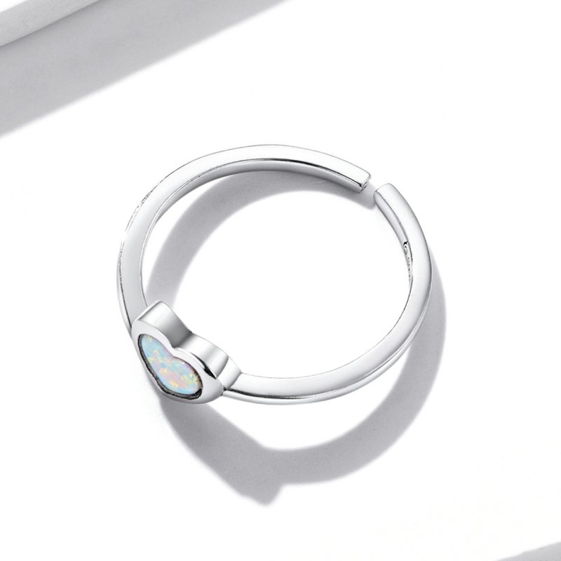 (kuva) Pandora-tyylinen Opal Love Open -sormus - BSR234 - Näytä 3