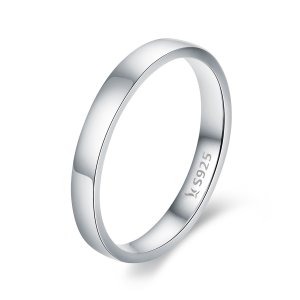 (kuva) Pandora-tyylinen hopea Simple Feelings -sormus - SCR343