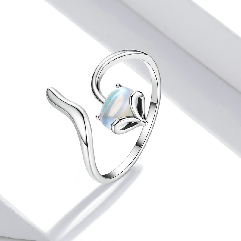 (kuva) Pandora-tyylinen Moonstone Fox Open Ring - SCR756 - Näytä 2