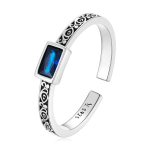 (kuva) Pandora-tyylinen retro-kuvio - Zirkoniumavorengas - SCR768