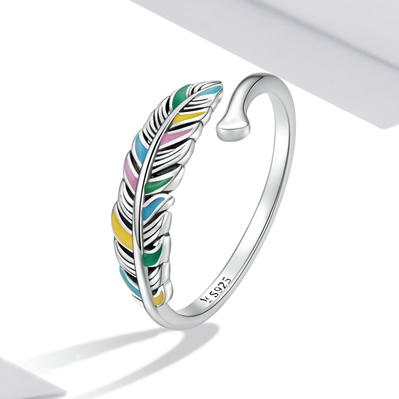 (kuva) Pandora-tyylinen Sulka-avorengas - SCR799 - Näytä 2