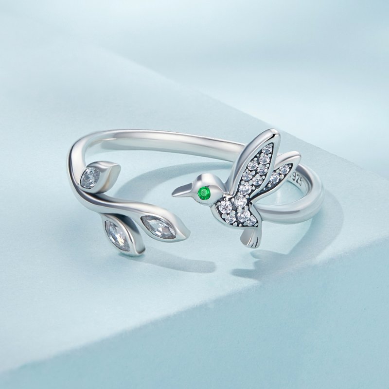 (kuva) Pandora-tyylinen Kolibri Avonainen Sormus - SCR871 - Näytä 3