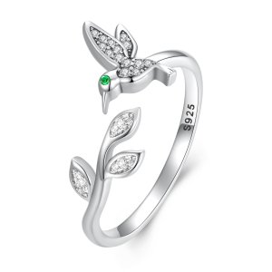 (kuva) Pandora-tyylinen Kolibri Avonainen Sormus - SCR871
