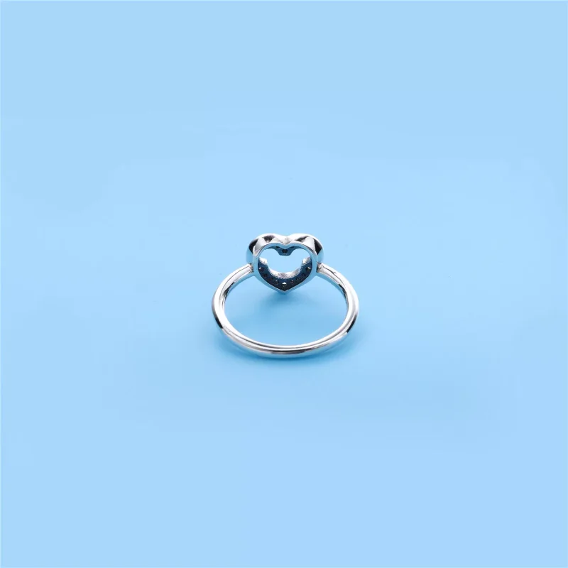 (kuva) Disney heart silver ring Mickey silhouette - 190957CZ - Sormukset | PANDORA - Näytä 4