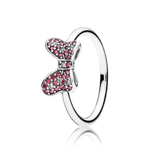 (kuva) Disney Minnie bow silver ring - 190956CZR - Sormukset | PANDORA