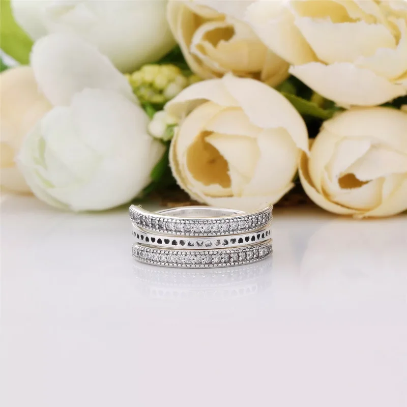 (kuva) Flipping Hearts of PANDORA Ring - 197404CZ - Sormukset | PANDORA - Näytä 2