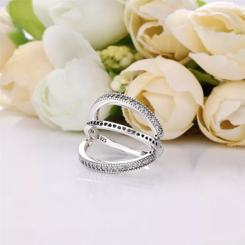 (kuva) Flipping Hearts of PANDORA Ring - 197404CZ - Sormukset | PANDORA - Näytä 4