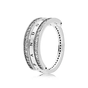 (kuva) Flipping Hearts of PANDORA Ring - 197404CZ - Sormukset | PANDORA