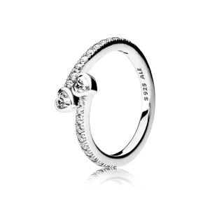 (kuva) Forever Hearts Ring - 191023CZ - Sormukset | PANDORA