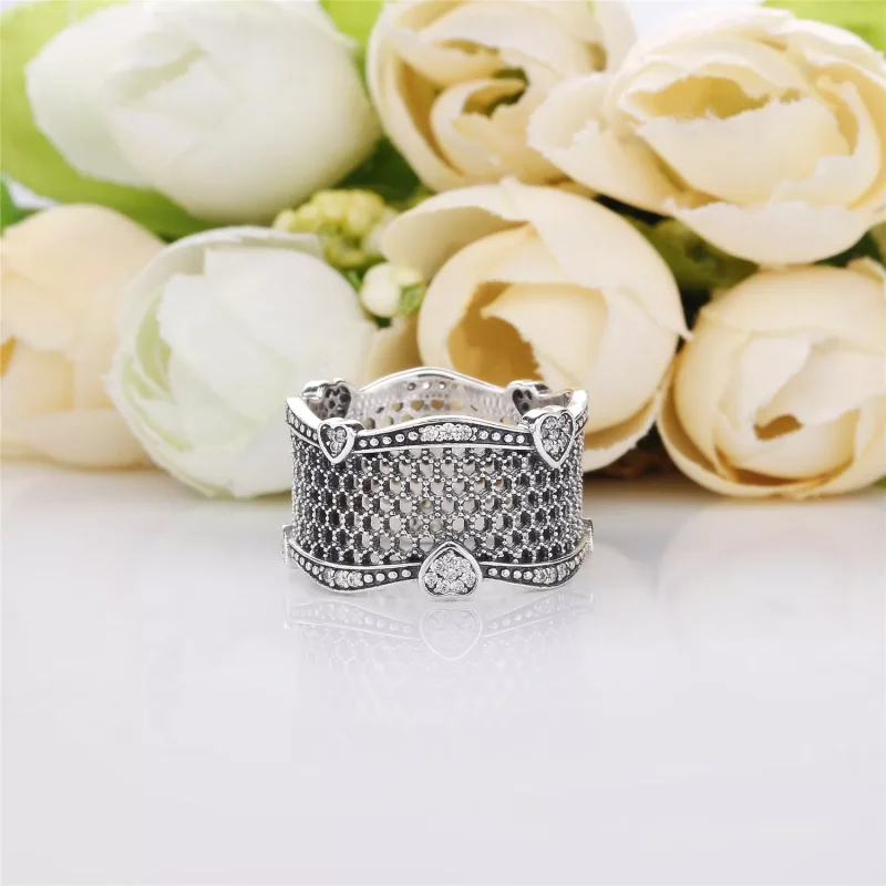 (kuva) Lace of Love Ring - 197706CZ - Sormukset | PANDORA - Näytä 3