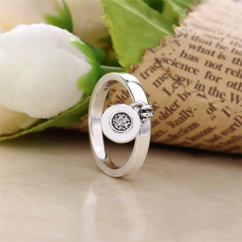 (kuva) PANDORA Logo Padlock Ring - 197400CZ - Sormukset | PANDORA - Näytä 2