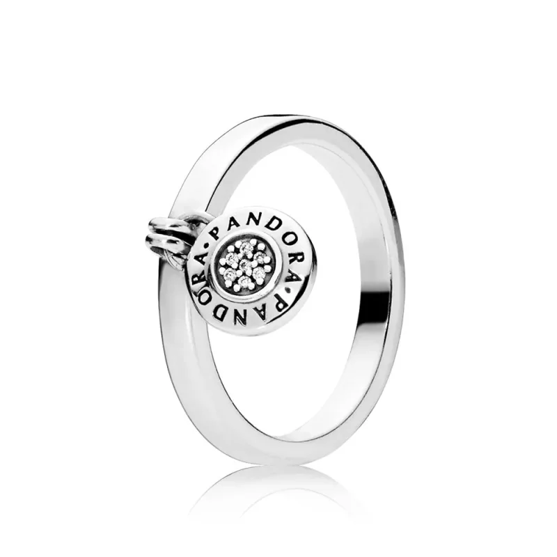 (kuva) PANDORA Logo Padlock Ring - 197400CZ - Sormukset | PANDORA
