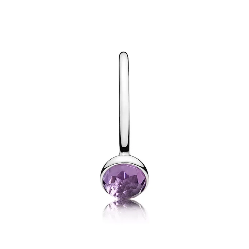 (kuva) PANDORA sormus - Helmikuun Droplet Birthstone - Näytä 4