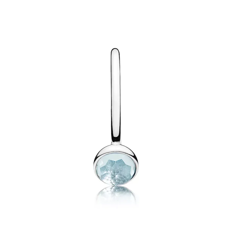 (kuva) PANDORA sormus - Maaliskuun Droplet Birthstone - Näytä 4