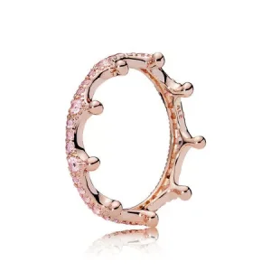 (kuva) Pink Enchanted Crown - 187087NPO - Sormukset | PANDORA