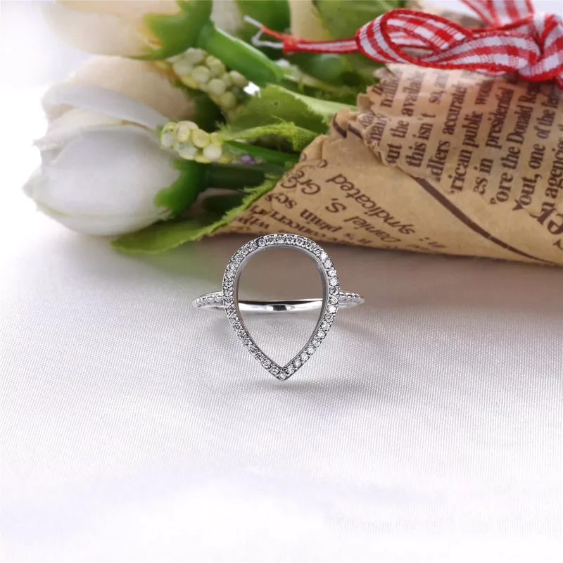 (kuva) Teardrop Silhouette Ring - 196253CZ - Sormukset | PANDORA - Näytä 2