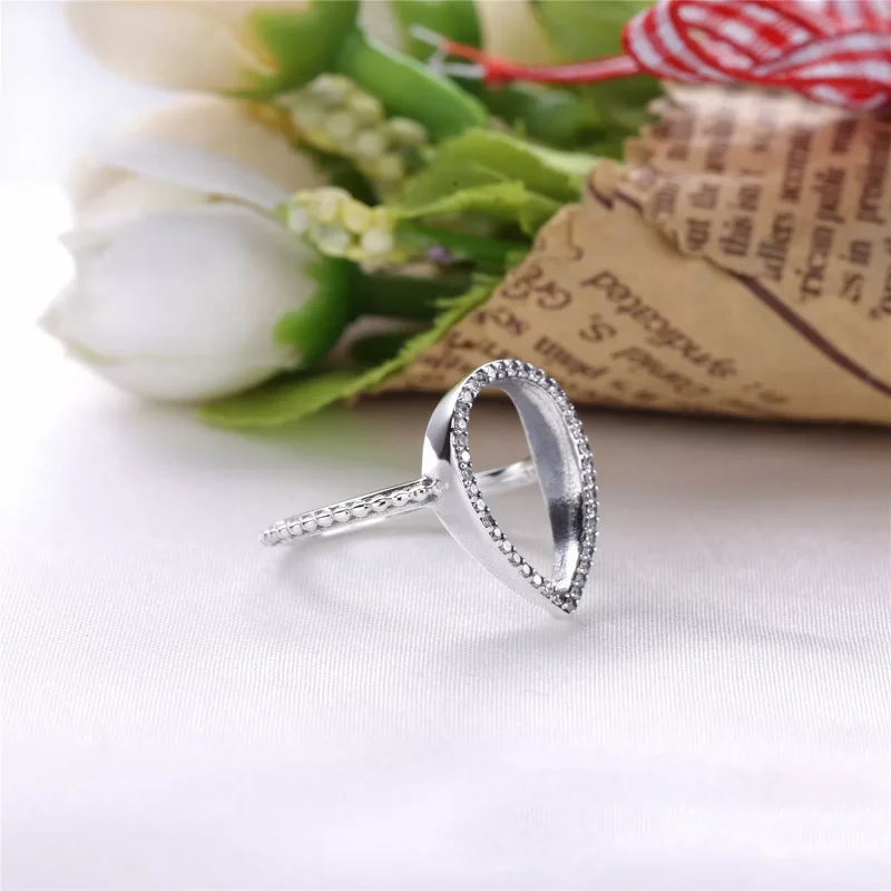 (kuva) Teardrop Silhouette Ring - 196253CZ - Sormukset | PANDORA - Näytä 4