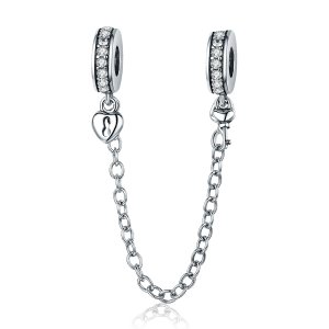 (kuva) Pandora-tyylinen Hopea Only Love -turvaketju - SCC606