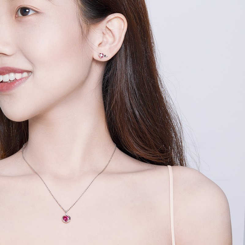 (kuva) Pandora-tyylinen Guardian Hearts -korusarja - SET008 - Näytä 3