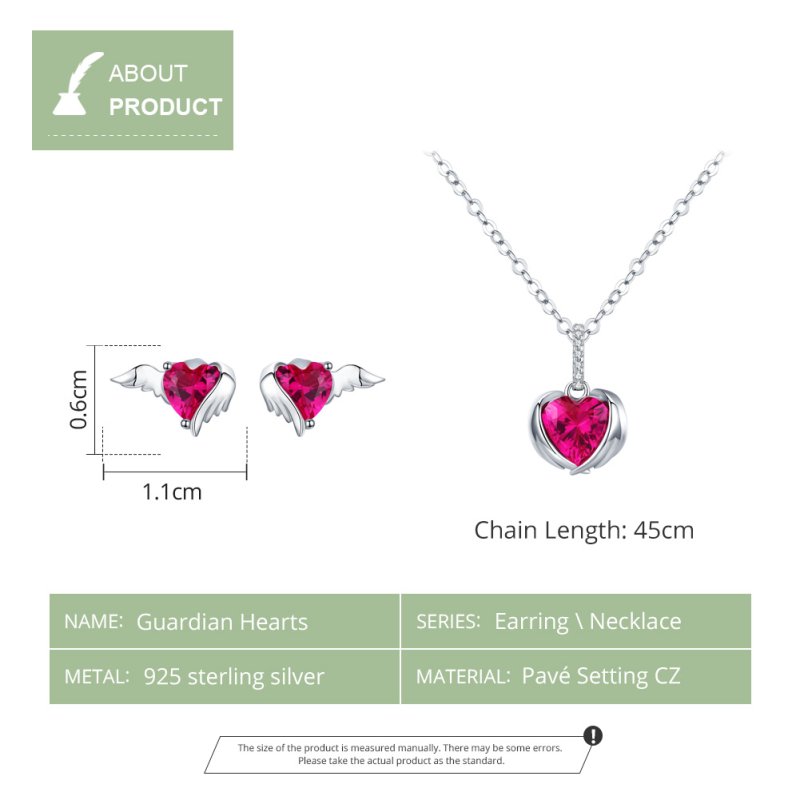 (kuva) Pandora-tyylinen Guardian Hearts -korusarja - SET008 - Näytä 4
